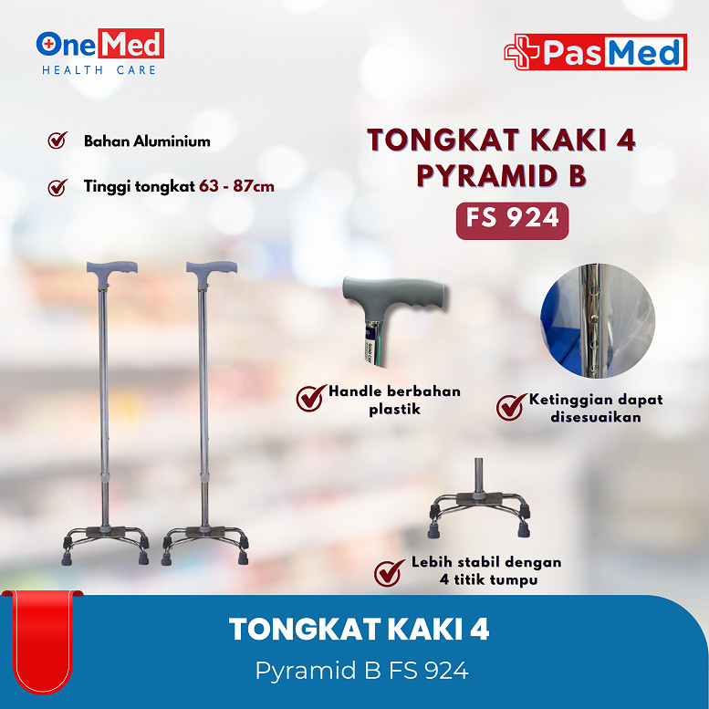 TONGKAT KAKI 4 PYRAMID B FS 924